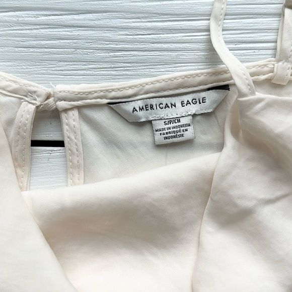 NWT American Eagle Blouse Tank Top Ivory size Small - Picture 2 of 4